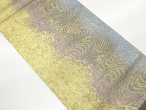 紙布引箔流水模様織出し袋帯